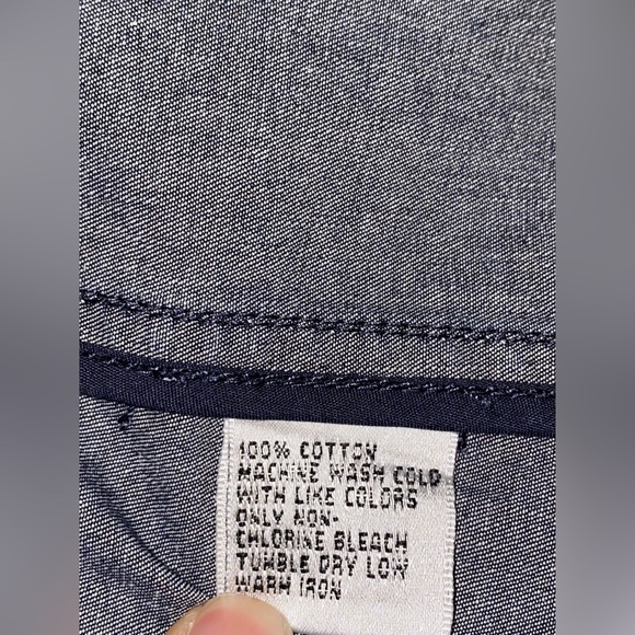 Talbot Double Breasted Notch Collar Self Tie Women 20W Denim Coat Jacket‎ Casual - Picture 4 of 6